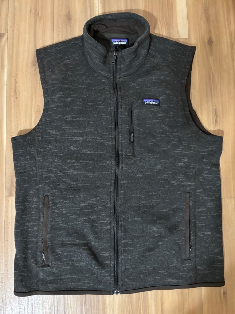 Patagonia Better Sweater Vest Men’s Large Charcoal Grey Full Zip Fleece